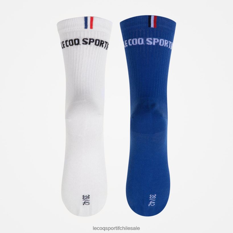 hombres calcetines blancos T24B2293 Le Coq Sportif accesorios