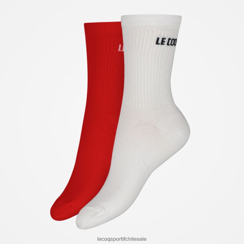 hombres calcetines blancos T24B2294 Le Coq Sportif accesorios