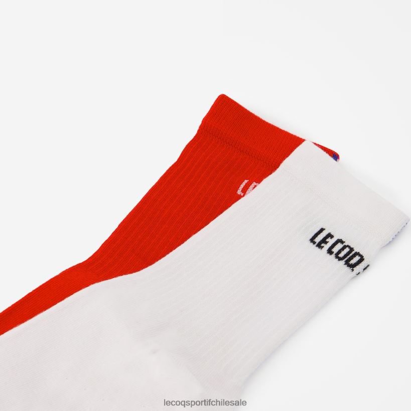 hombres calcetines blancos T24B2294 Le Coq Sportif accesorios