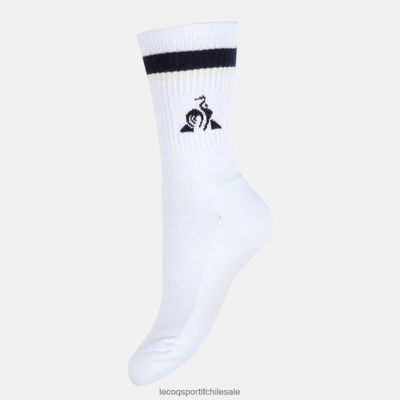 hombres calcetines de futbol blancos T24B2287 Le Coq Sportif accesorios