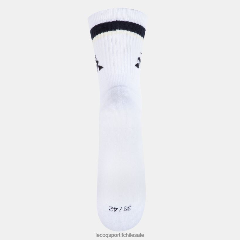 hombres calcetines de futbol blancos T24B2287 Le Coq Sportif accesorios