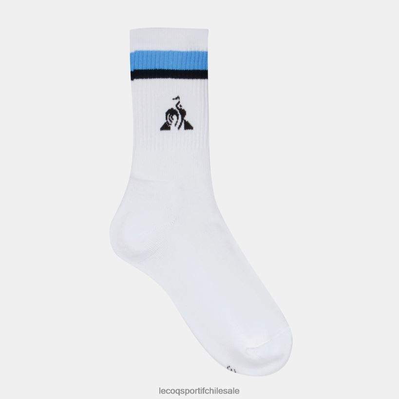 hombres calcetines de futbol blancos T24B2288 Le Coq Sportif accesorios
