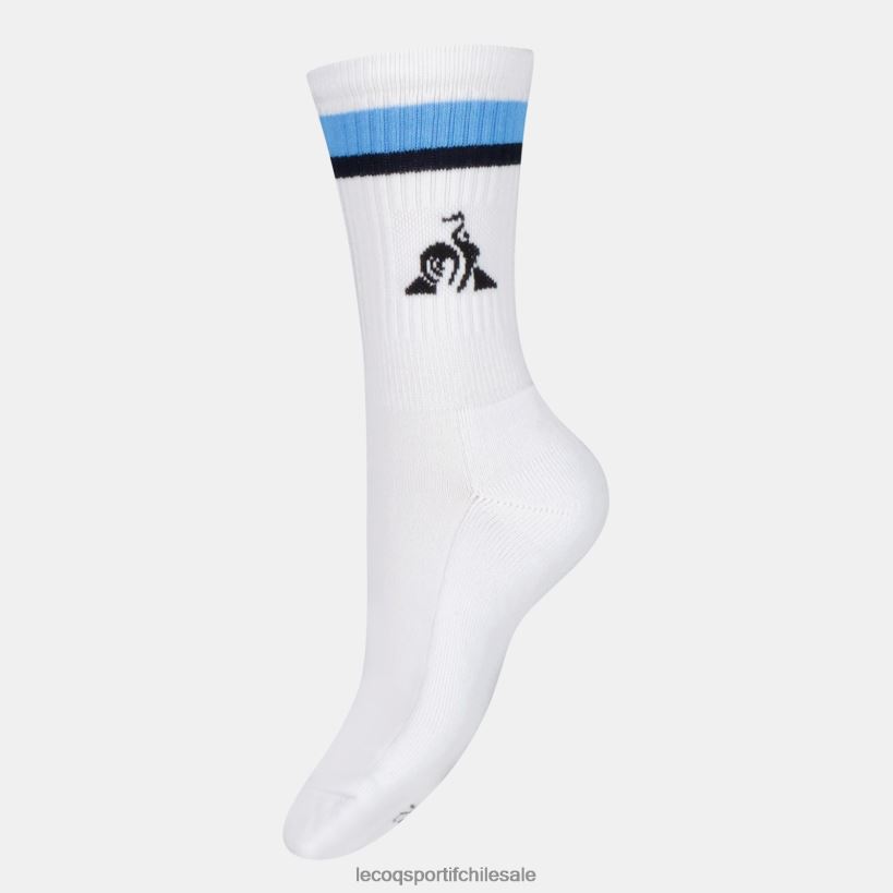 hombres calcetines de futbol blancos T24B2288 Le Coq Sportif accesorios