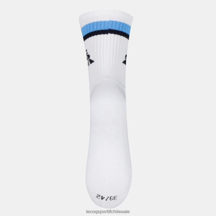 hombres calcetines de futbol blancos T24B2288 Le Coq Sportif accesorios