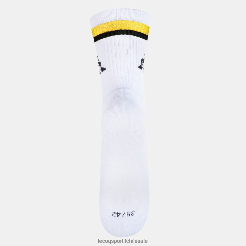 hombres calcetines de futbol blancos T24B2289 Le Coq Sportif accesorios