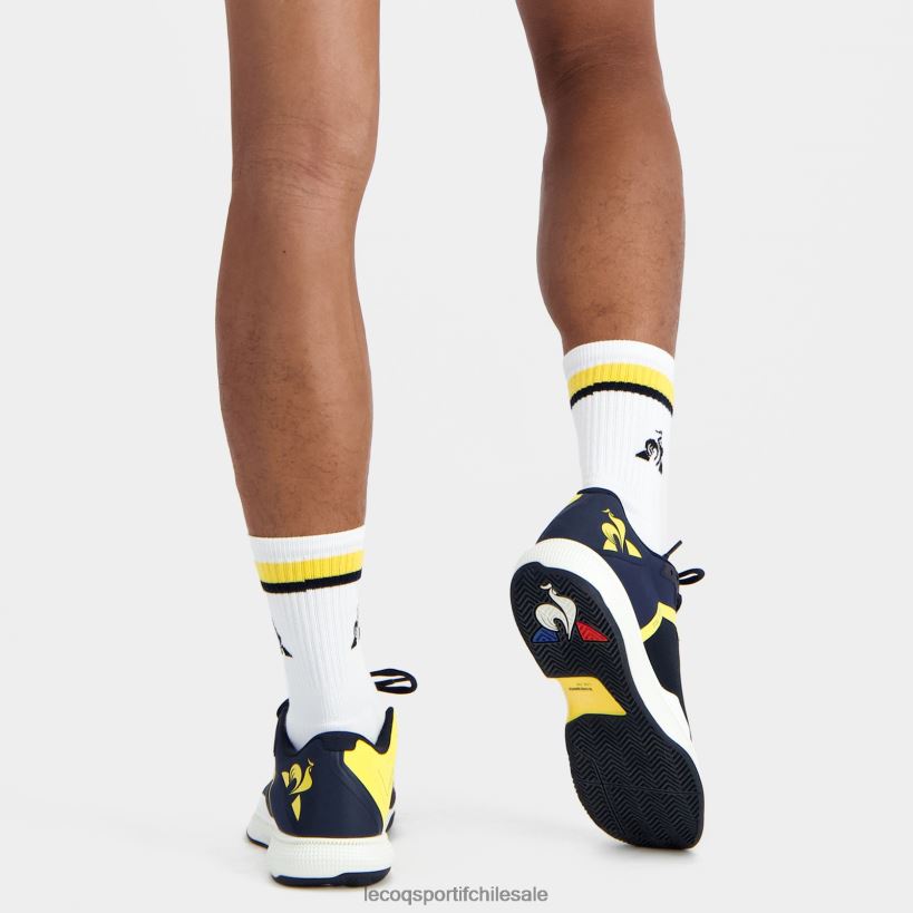hombres calcetines de futbol blancos T24B2289 Le Coq Sportif accesorios