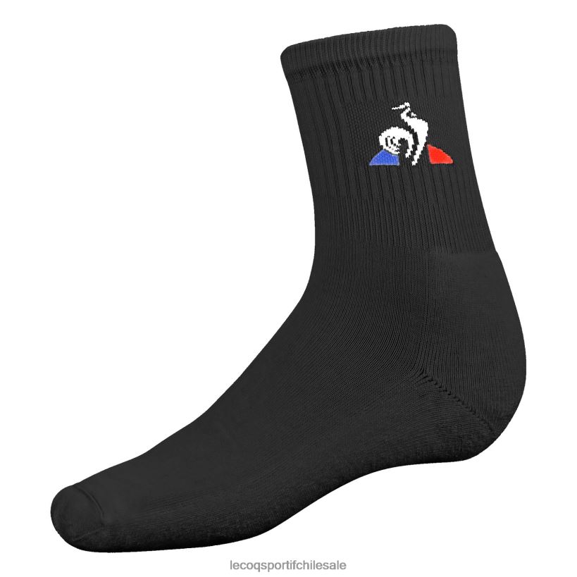 hombres calcetines de futbol negros T24B2291 Le Coq Sportif accesorios