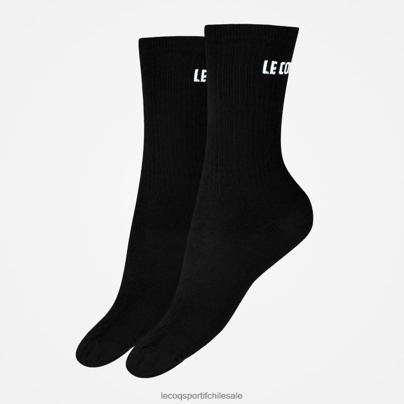 hombres calcetines negros T24B2295 Le Coq Sportif accesorios