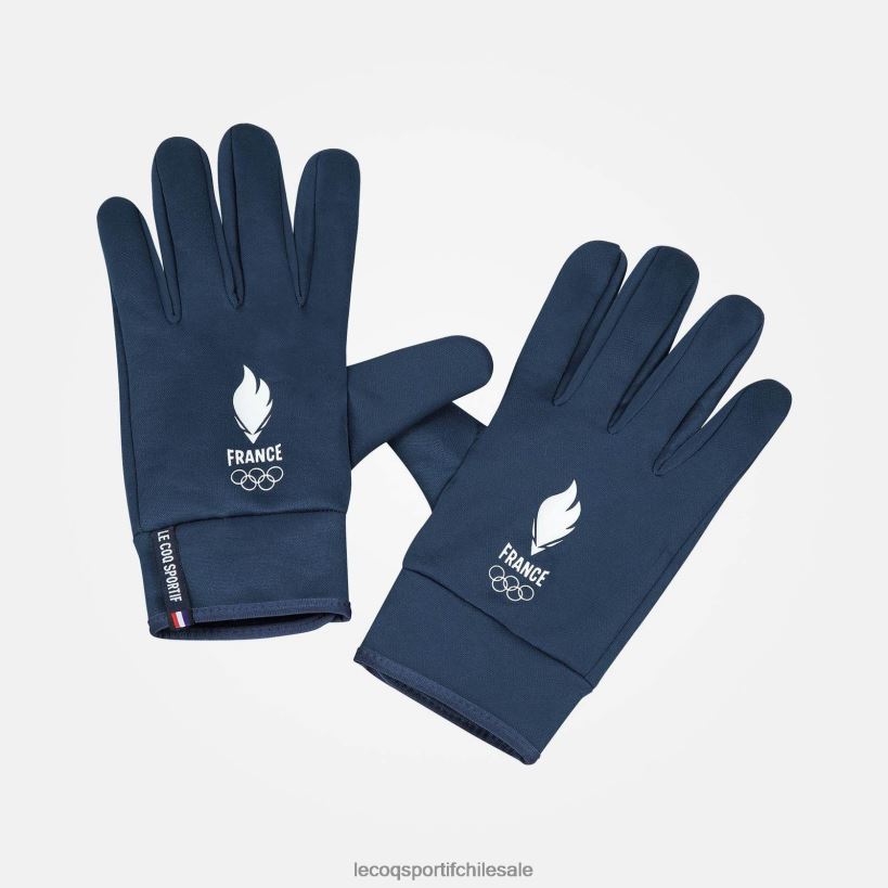 hombres guantes azules T24B2709 Le Coq Sportif accesorios