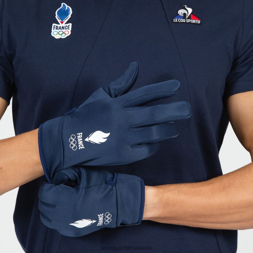 hombres guantes azules T24B2709 Le Coq Sportif accesorios