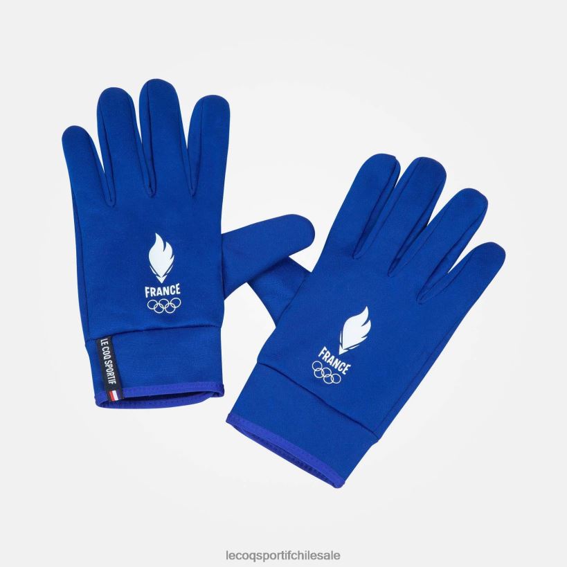 hombres guantes azules T24B2711 Le Coq Sportif accesorios