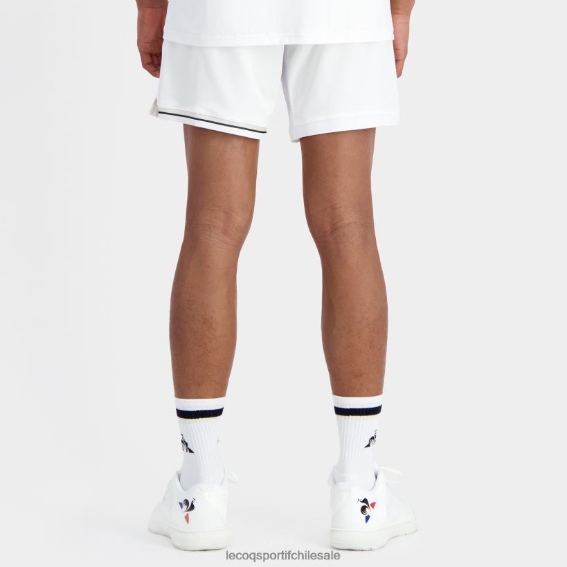 hombres pantalones cortos blancos T24B2228 Le Coq Sportif ropa