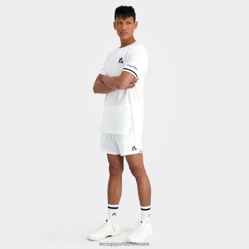 hombres pantalones cortos blancos T24B2228 Le Coq Sportif ropa