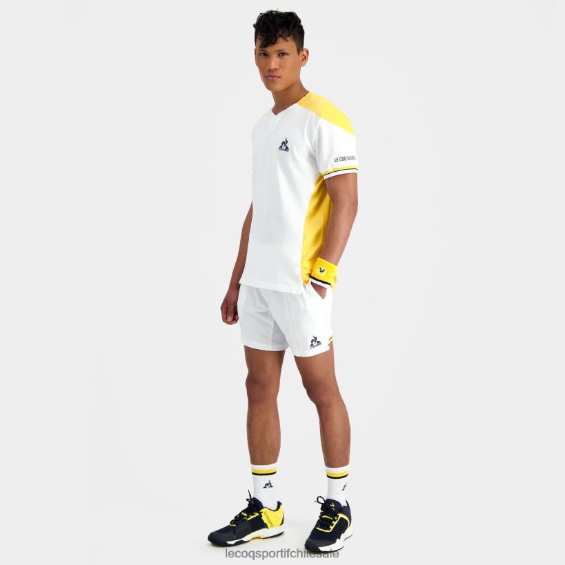 hombres pantalones cortos blancos T24B2230 Le Coq Sportif ropa