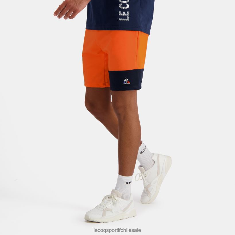 hombres pantalones cortos naranja T24B2231 Le Coq Sportif ropa