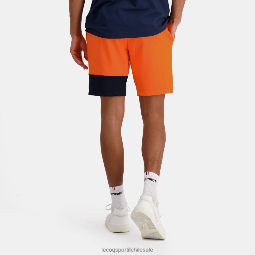 hombres pantalones cortos naranja T24B2231 Le Coq Sportif ropa