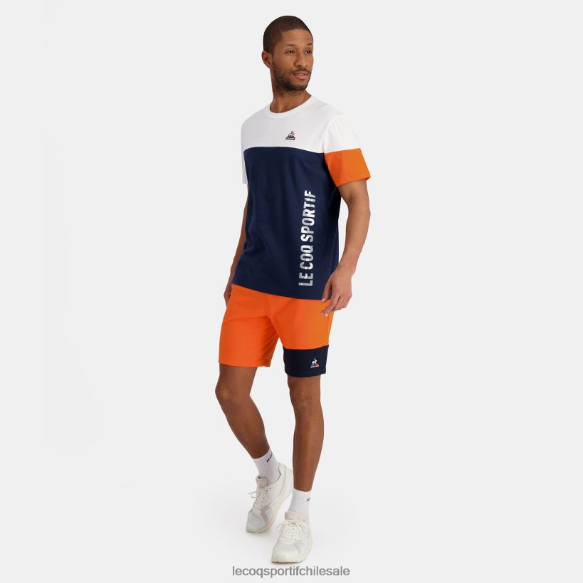 hombres pantalones cortos naranja T24B2231 Le Coq Sportif ropa