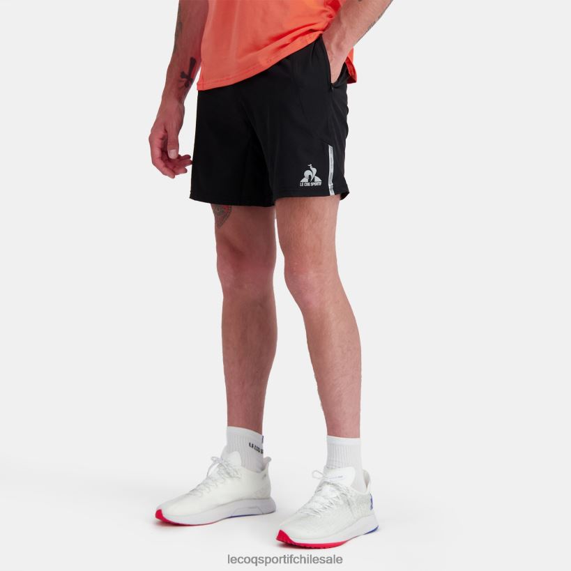 hombres pantalones cortos negros T24B2237 Le Coq Sportif ropa