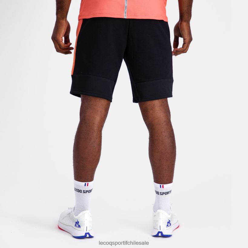 hombres pantalones cortos negros T24B2238 Le Coq Sportif ropa