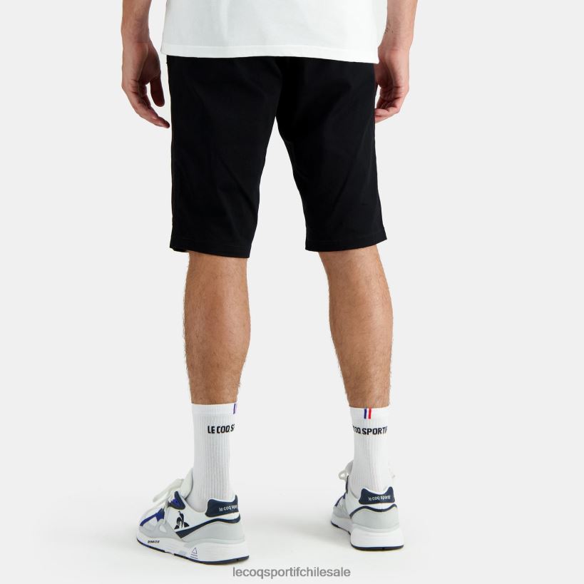 hombres pantalones cortos negros T24B2243 Le Coq Sportif ropa
