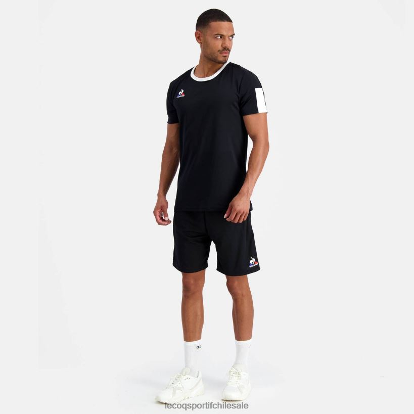 hombres pantalones cortos negros T24B2245 Le Coq Sportif ropa