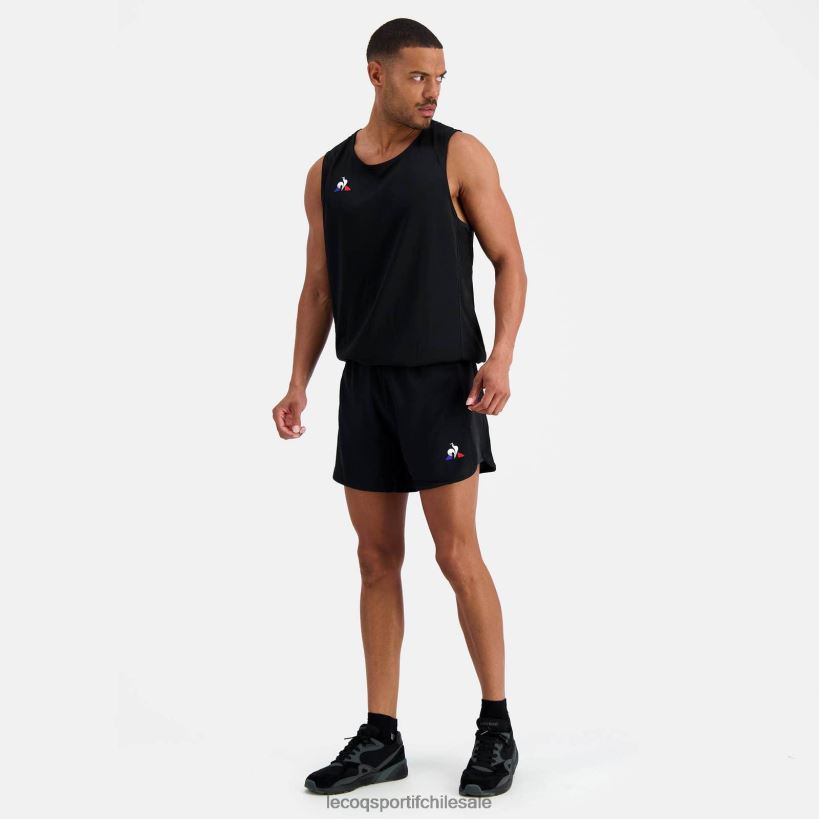 hombres pantalones cortos negros T24B2511 Le Coq Sportif ropa