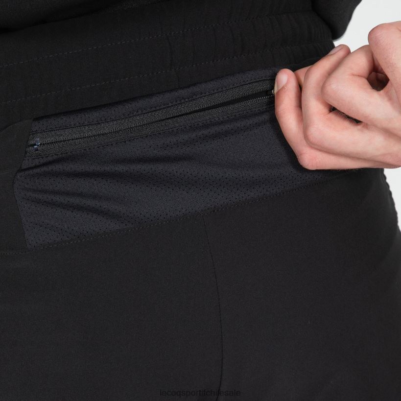 hombres pantalones cortos negros T24B2511 Le Coq Sportif ropa