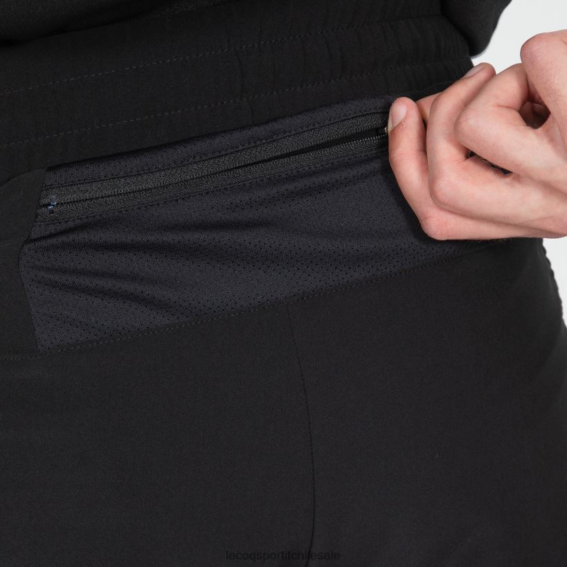 hombres pantalones cortos negros T24B2511 Le Coq Sportif ropa