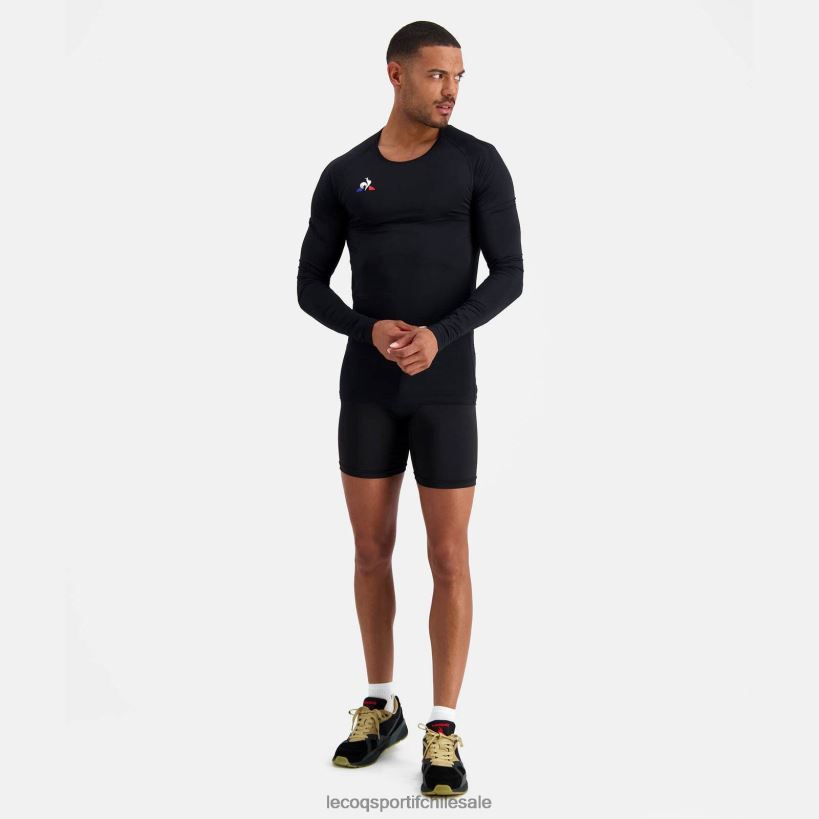 hombres pantalones cortos negros T24B2513 Le Coq Sportif ropa