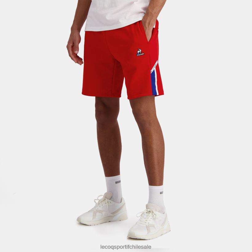 hombres pantalones cortos rojos T24B2233 Le Coq Sportif ropa