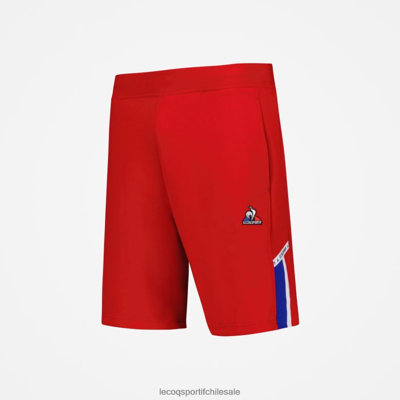 hombres pantalones cortos rojos T24B2233 Le Coq Sportif ropa