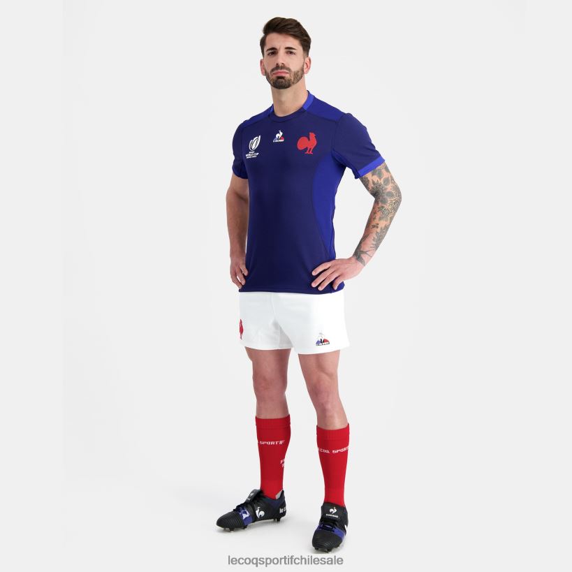 hombres réplica corta - xv de france blanco T24B2235 Le Coq Sportif ropa