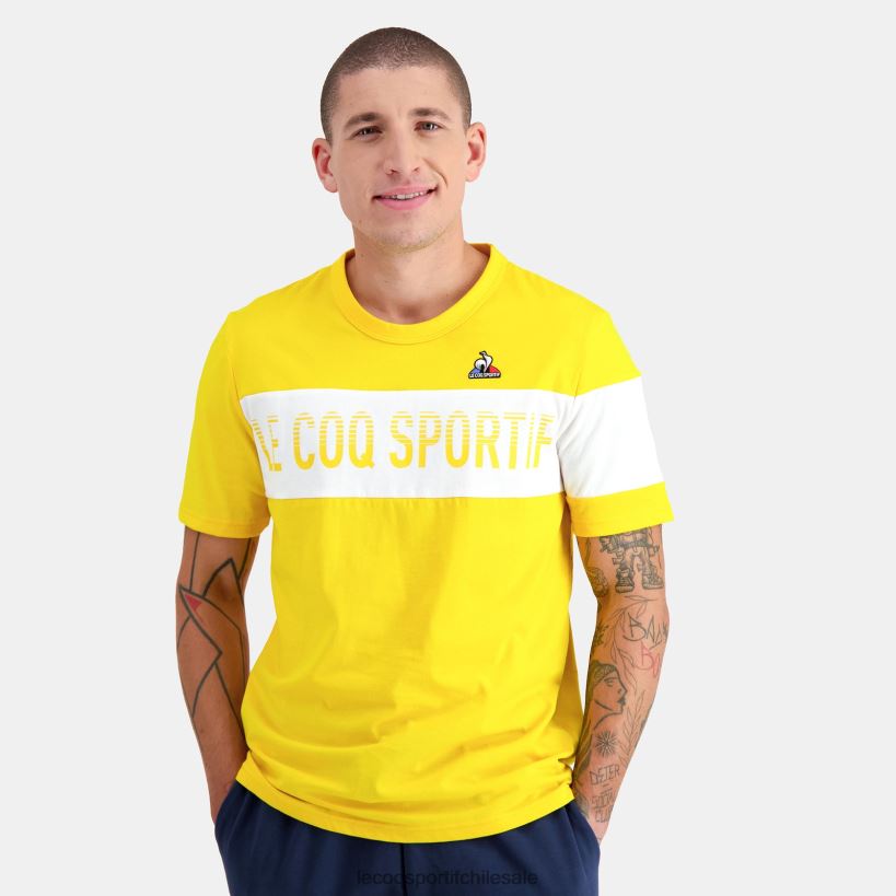 hombres camiseta amarilla T24B2449 Le Coq Sportif ropa