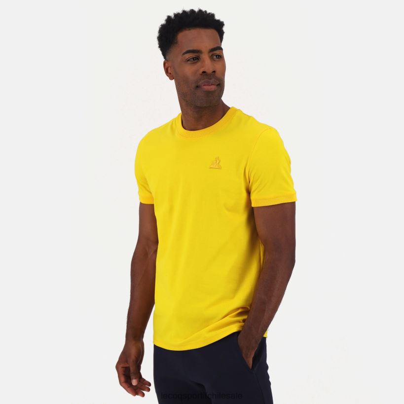 hombres camiseta amarilla T24B2465 Le Coq Sportif ropa