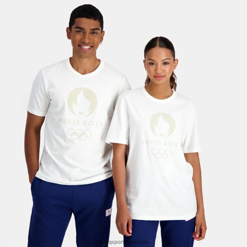 hombres camiseta blanca T24B2201 Le Coq Sportif ropa