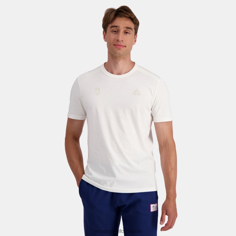 hombres camiseta blanca T24B2205 Le Coq Sportif ropa