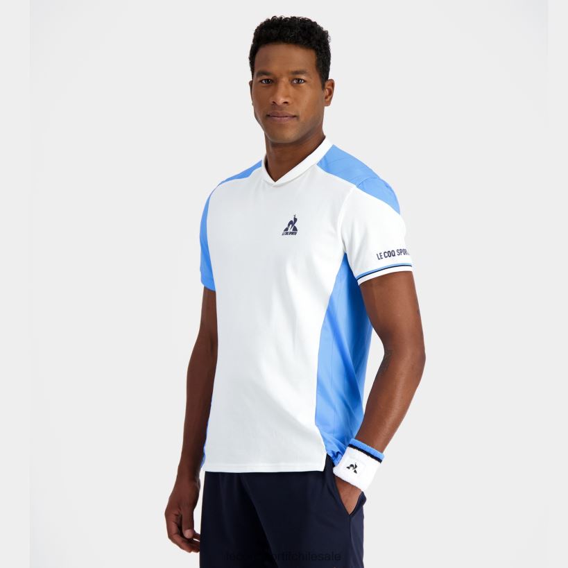 hombres camiseta blanca T24B2212 Le Coq Sportif ropa