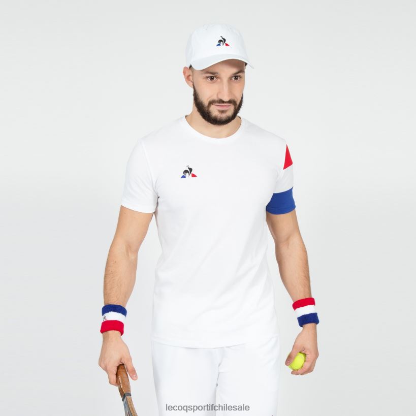 hombres camiseta blanca T24B2497 Le Coq Sportif ropa