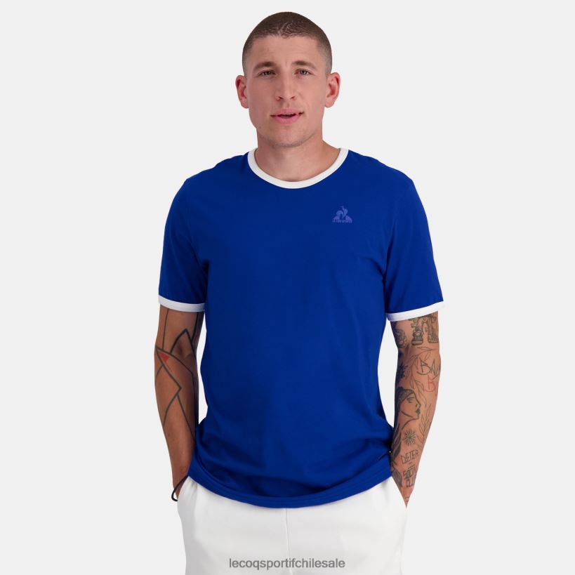 hombres camiseta de moda azul T24B2139 Le Coq Sportif ropa