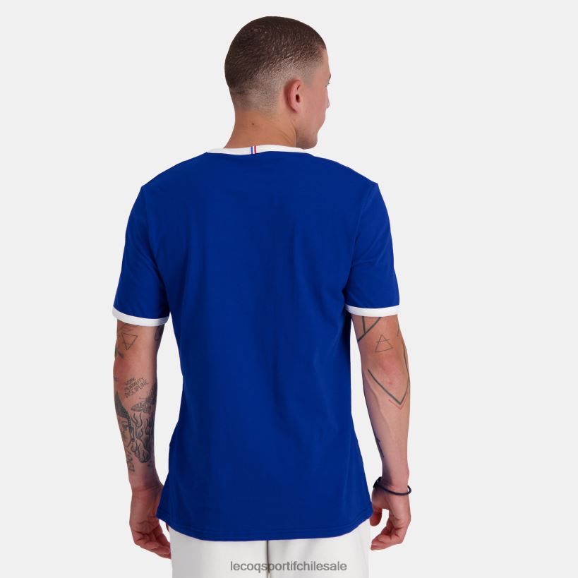 hombres camiseta de moda azul T24B2139 Le Coq Sportif ropa
