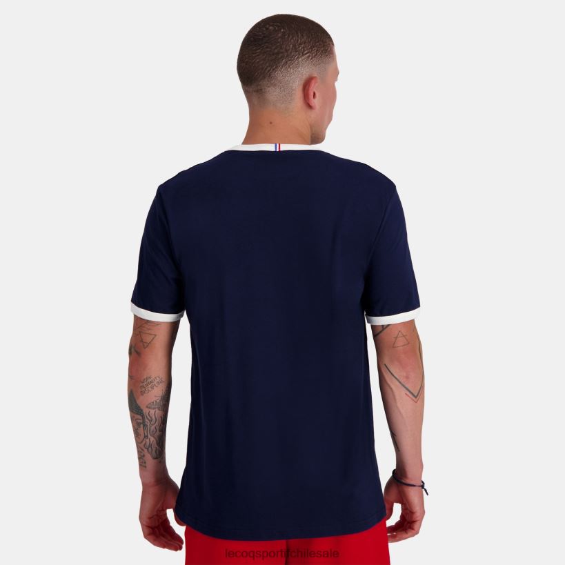 hombres camiseta de moda azul T24B2143 Le Coq Sportif ropa