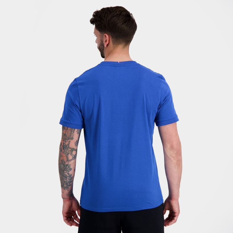 hombres camiseta de moda azul T24B2144 Le Coq Sportif ropa
