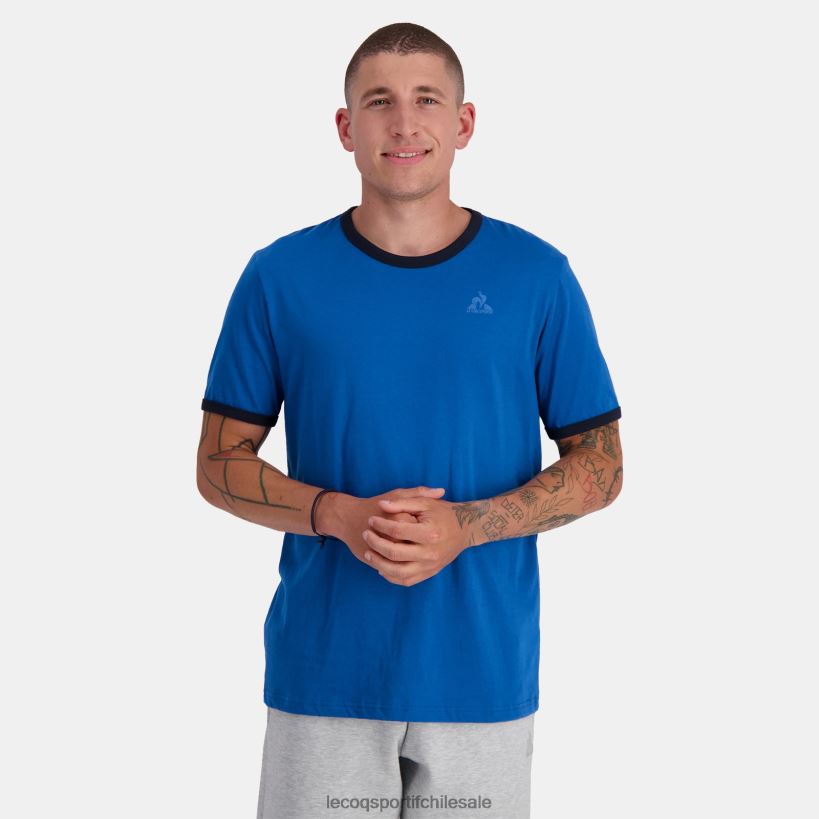 hombres camiseta de moda azul T24B2145 Le Coq Sportif ropa