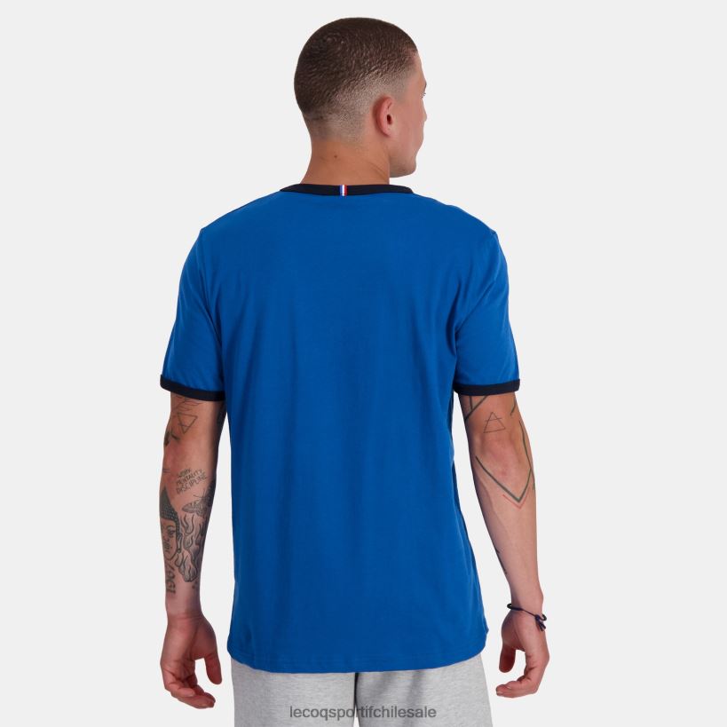 hombres camiseta de moda azul T24B2145 Le Coq Sportif ropa
