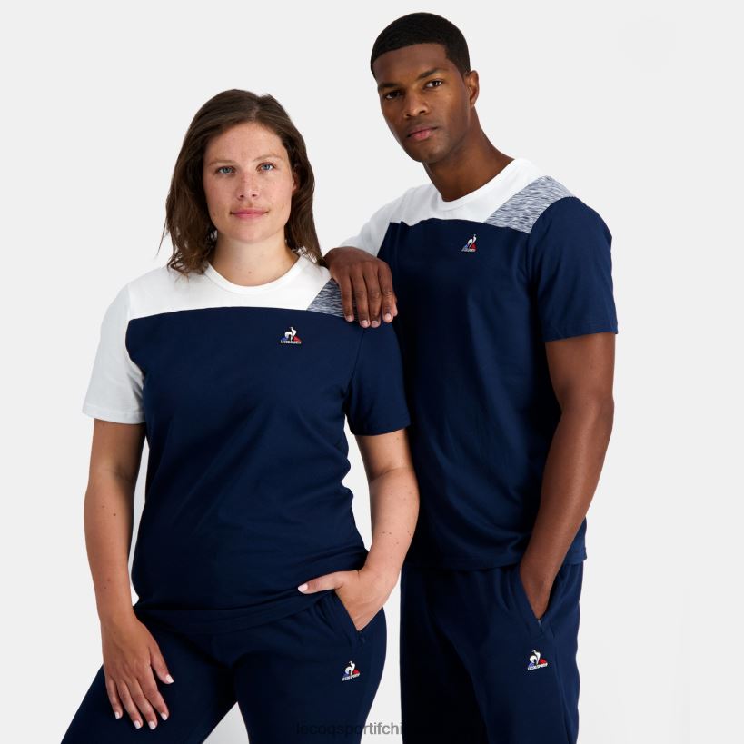 hombres camiseta de moda azul T24B2167 Le Coq Sportif ropa
