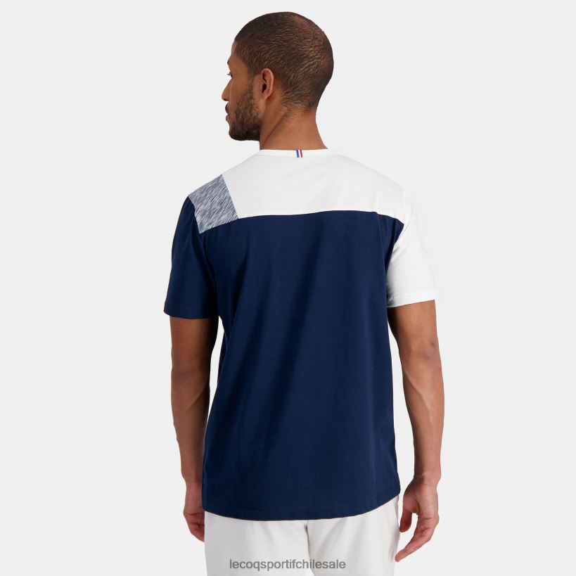 hombres camiseta de moda azul T24B2167 Le Coq Sportif ropa
