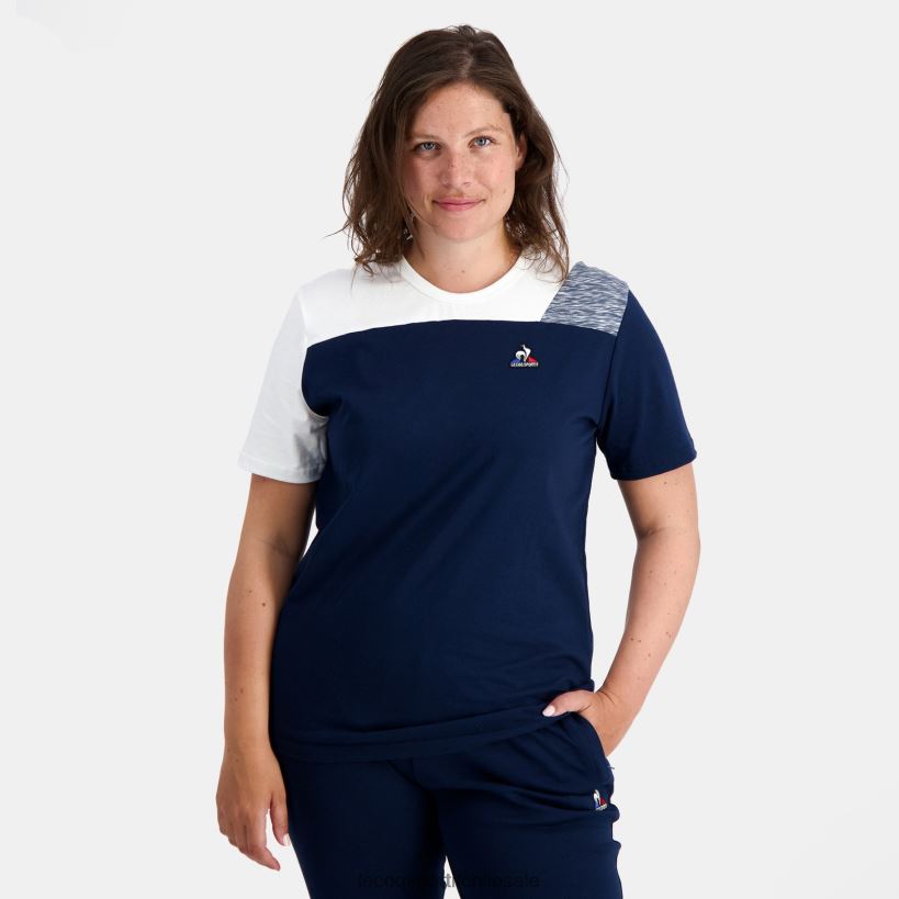 hombres camiseta de moda azul T24B2167 Le Coq Sportif ropa