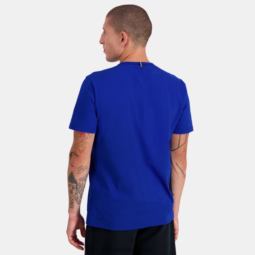 hombres camiseta de moda azul T24B2178 Le Coq Sportif ropa