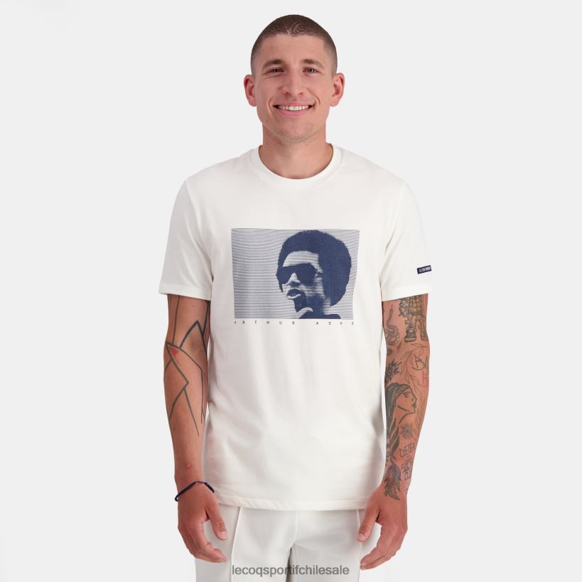 hombres camiseta de moda blanca T24B2159 Le Coq Sportif ropa