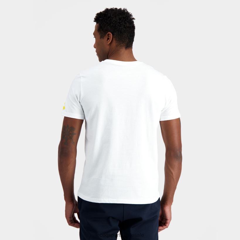 hombres camiseta de moda blanca T24B2160 Le Coq Sportif ropa